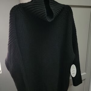 NEW Cozy Black Cable Knit Sweater